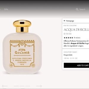 Cologne Italian  s. Maria Novella  Firenze  Aqua di Colinia